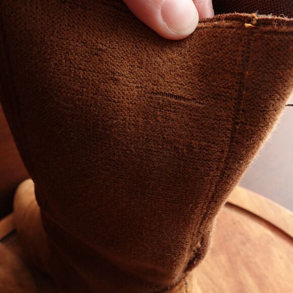 Stuart Weitzman Boots Women SZ 11 Brown Fifer 80 Suede Pull On Stretch Heel READ - Picture 11 of 16